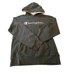 Boys Black Champion Hoodie XL
